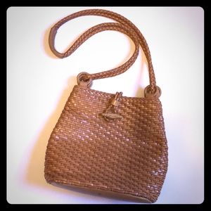 🏵Talbots Woven Leather Crossbody Bag